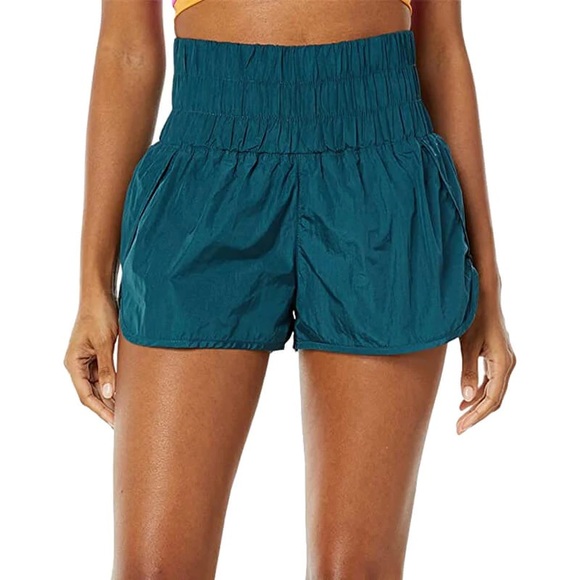 FP Movement by Free People  - The Way Home Shorts (blue/green) Small - Picture 1 of 5
